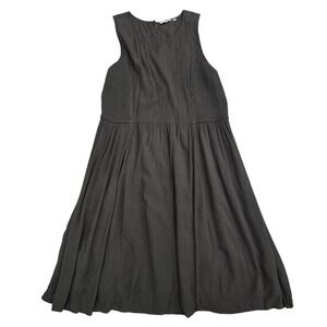 Fat Face Green Textured Smocked Tiered Dress Womens‎ Size 14